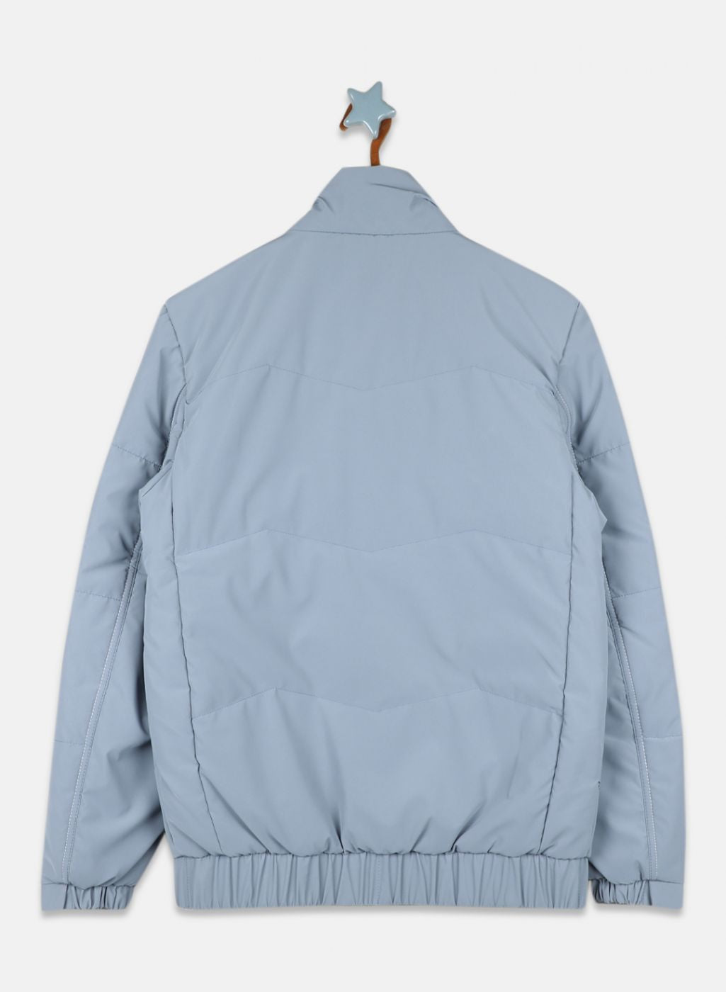 Boys Grey Solid Jacket