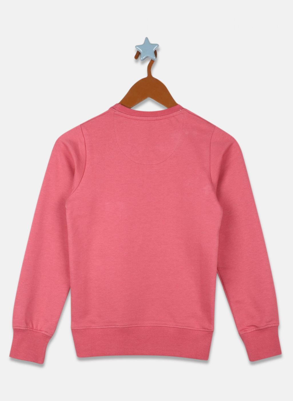 Boys Pink Printed Sweatshirt