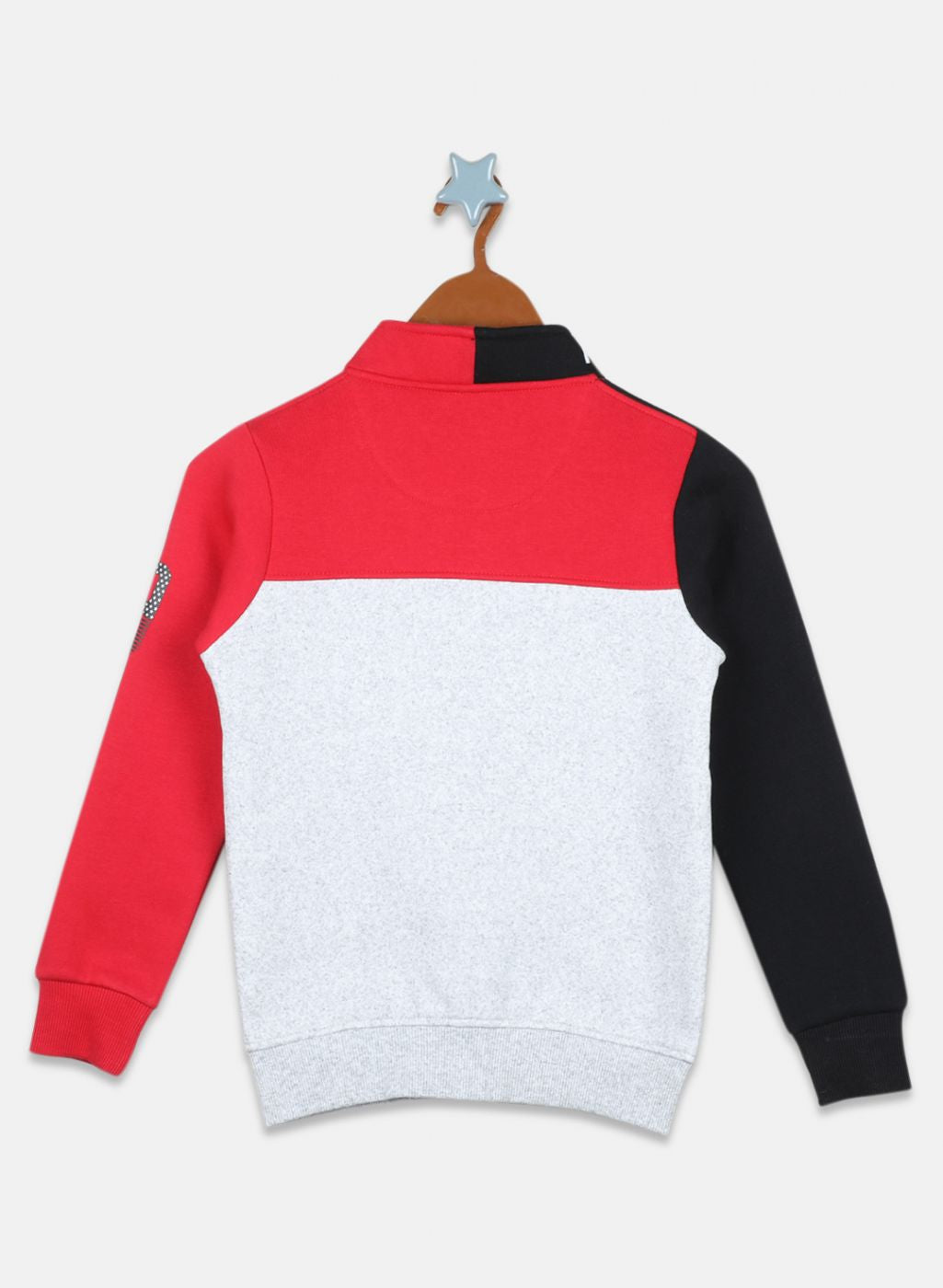 Boys Black Printed Sweatshirt