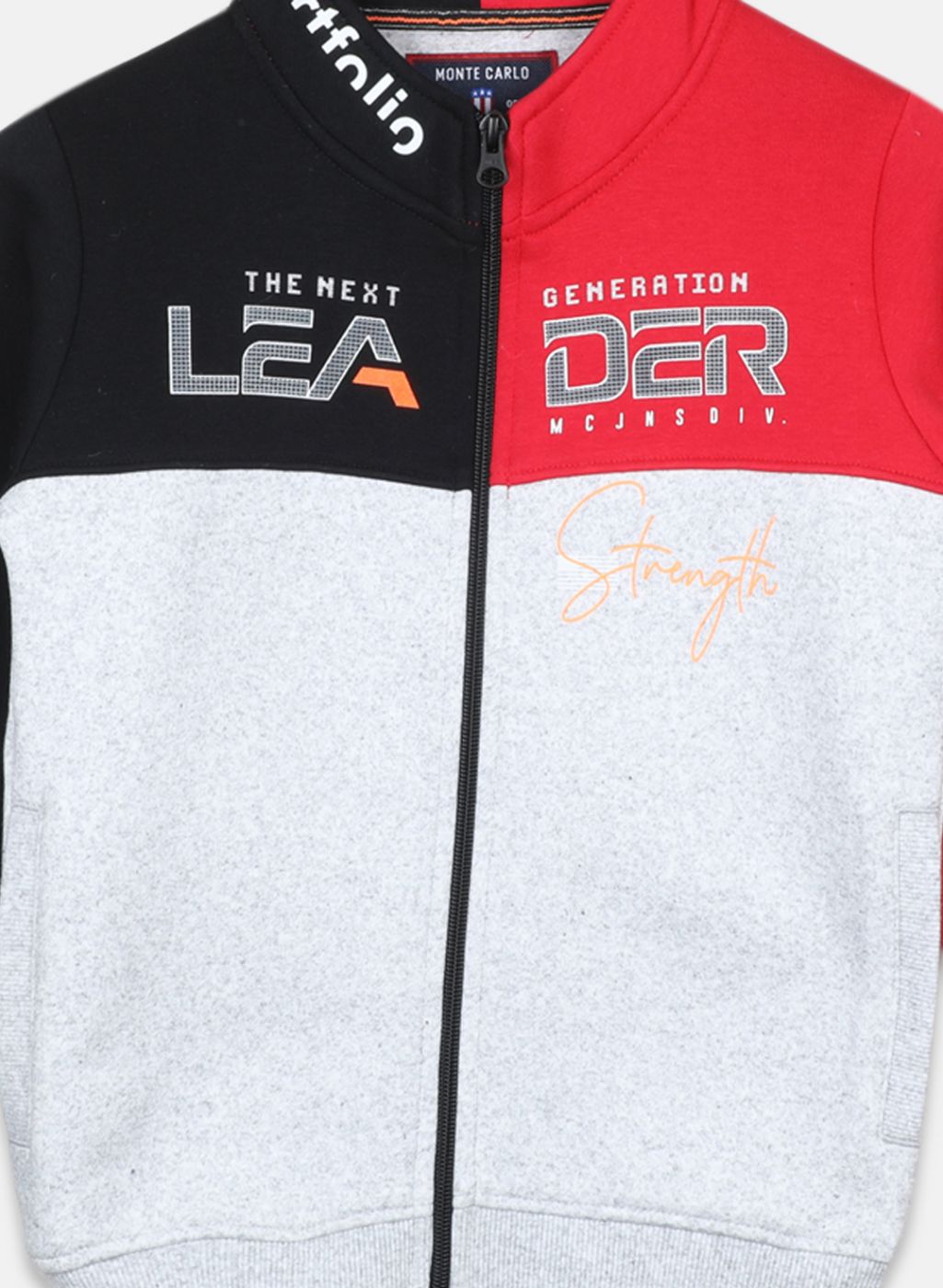 Boys Black Printed Sweatshirt