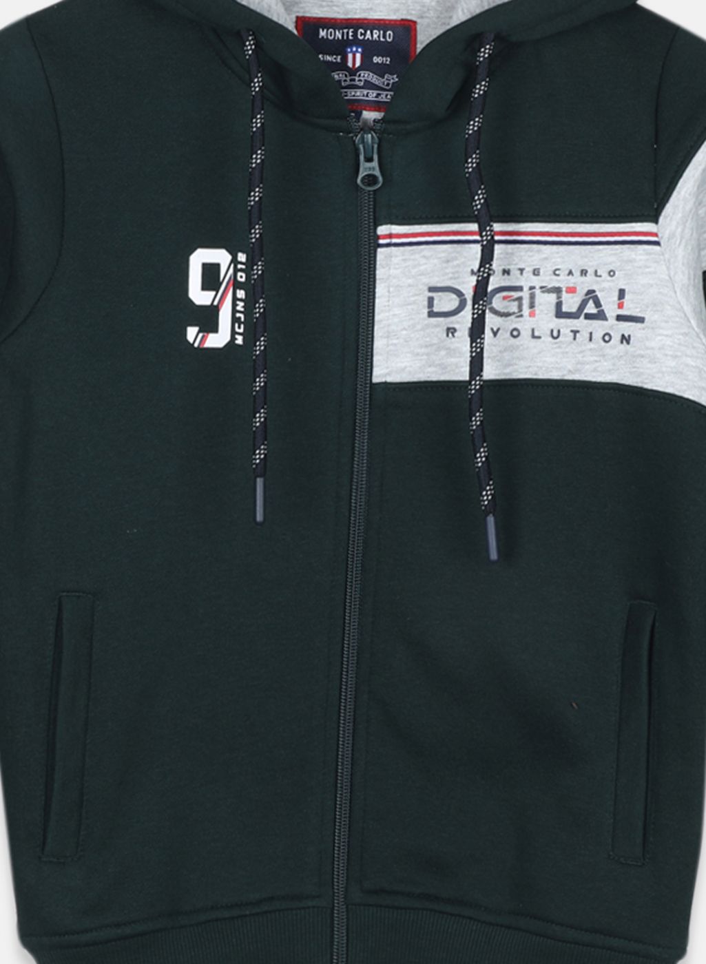 Boys Green Printed Sweatshirt