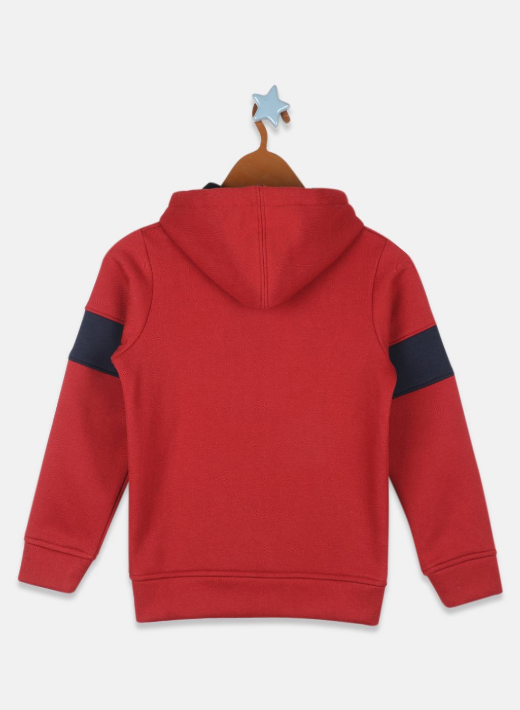 Boys Rust Orange Printed Sweatshirt