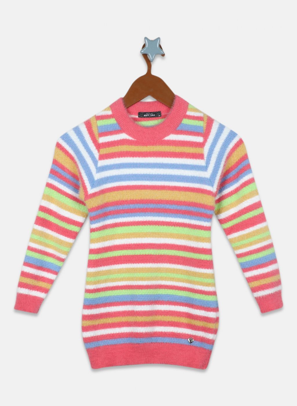 Girls Pink Stripe Top