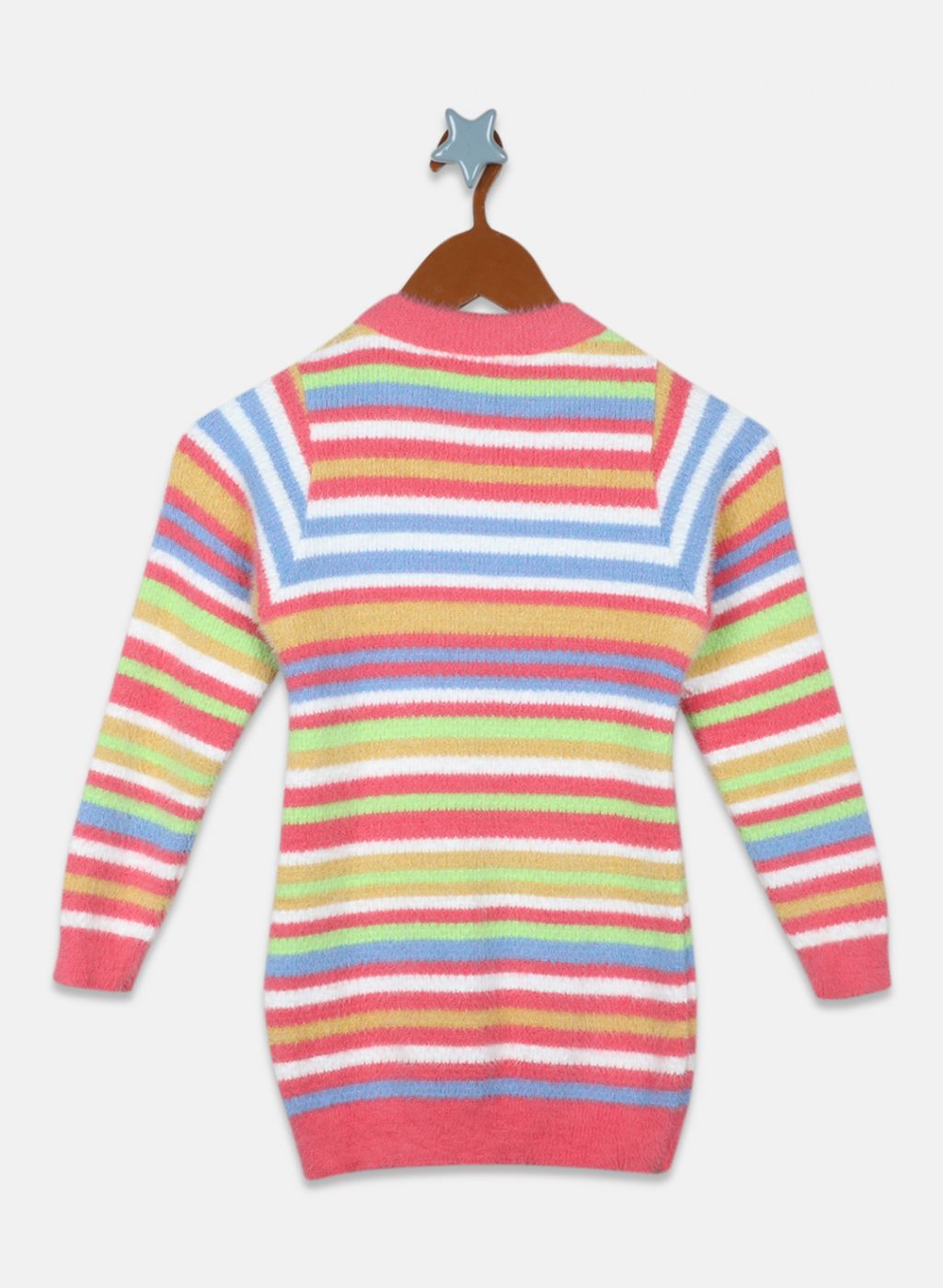 Girls Pink Stripe Top