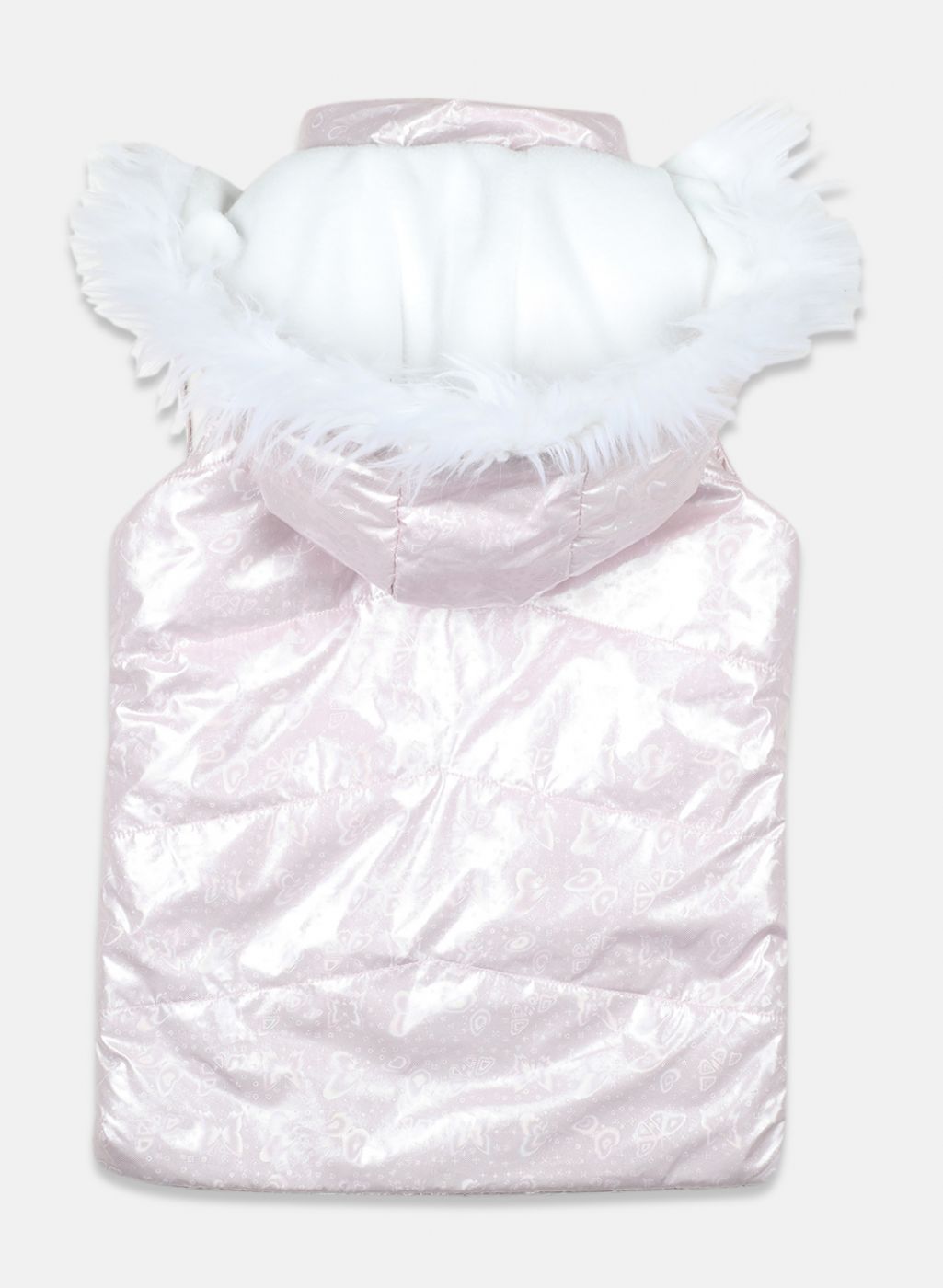 Girls Pink Printed Jacket