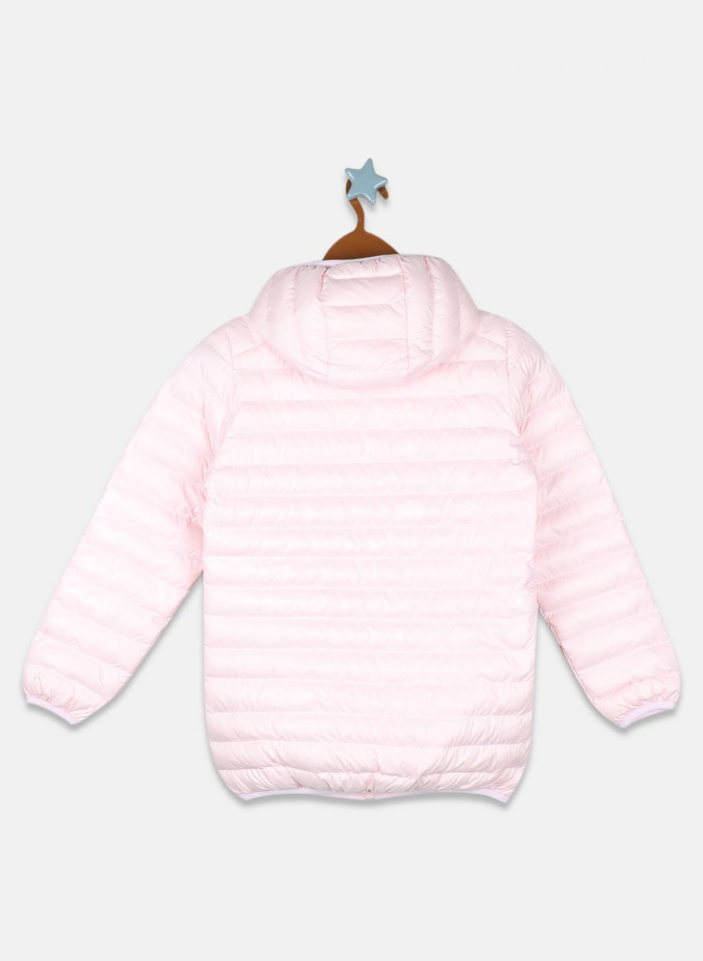 Girls Pink Solid Jacket