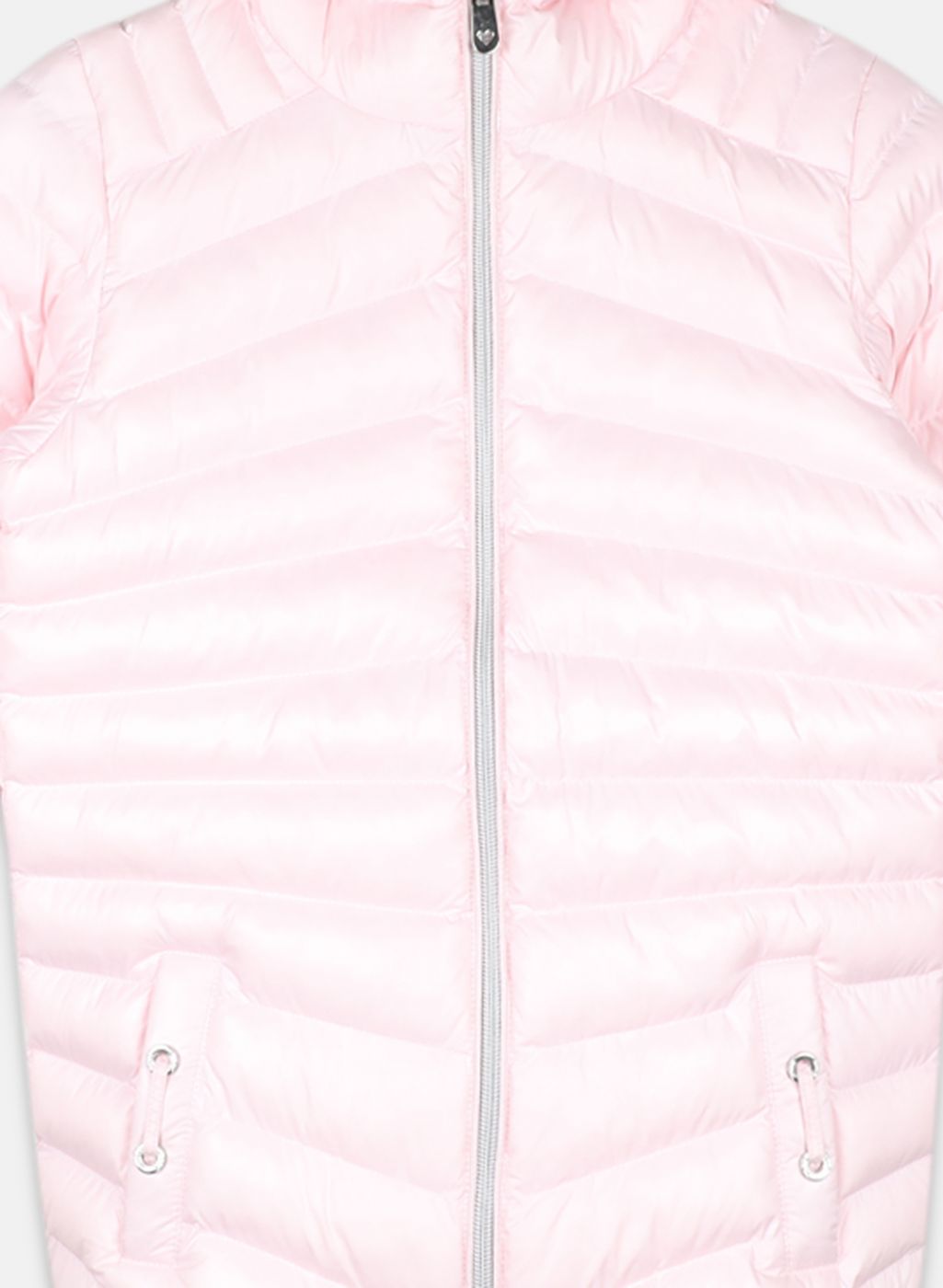 Girls Pink Solid Jacket