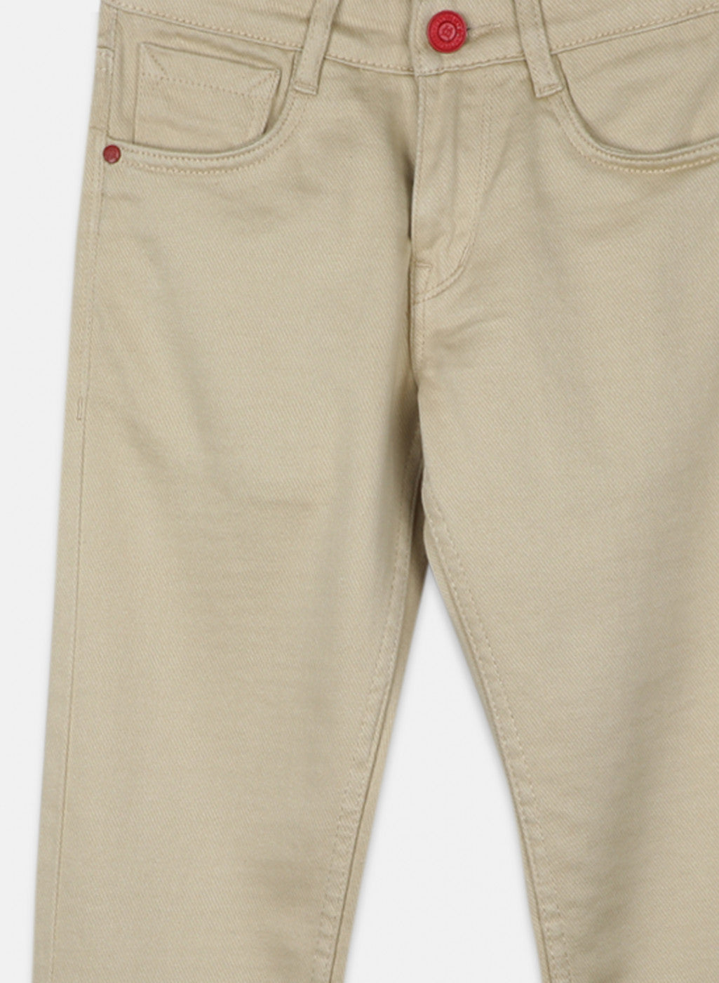 Boys Beige Slim Fit Trouser