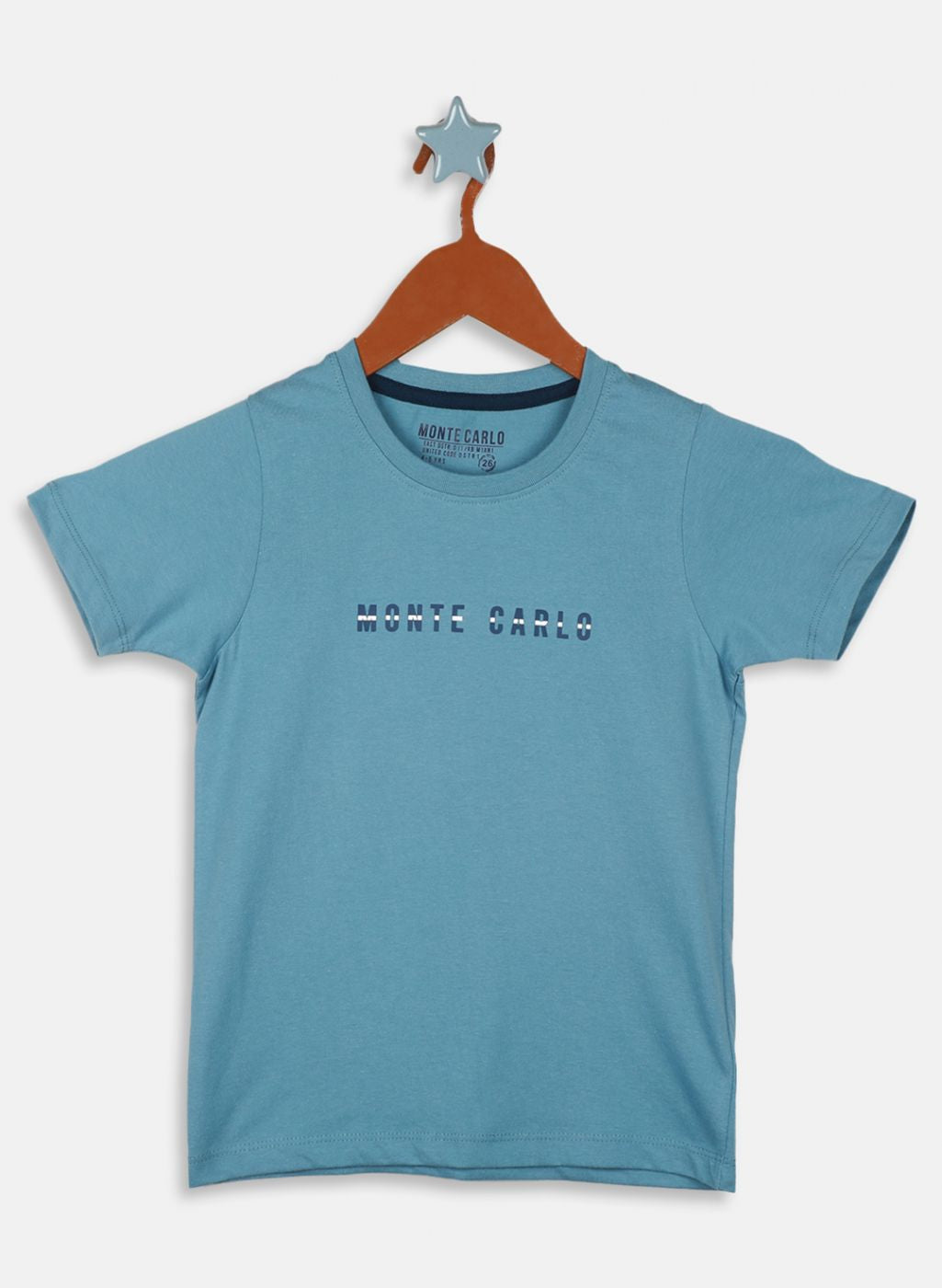 Boys Blue Printed T-Shirt