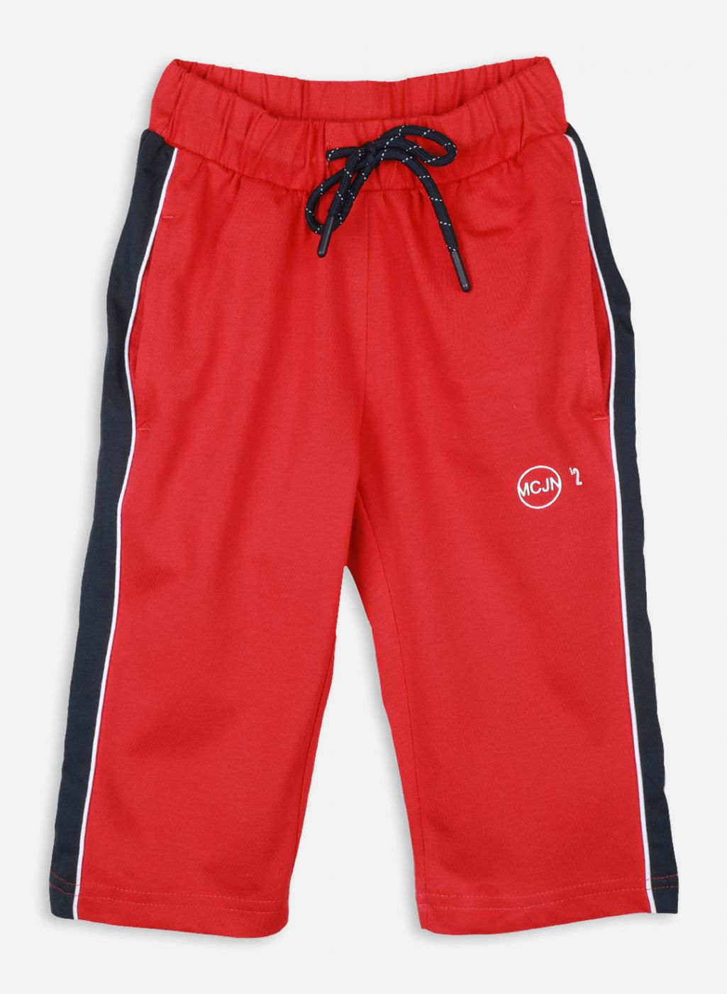Boys Red Printed Capri