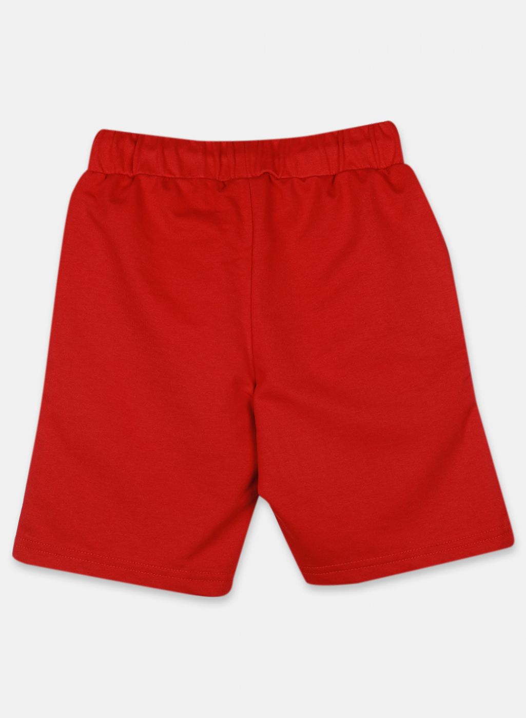 Boys Red Printed Bermuda