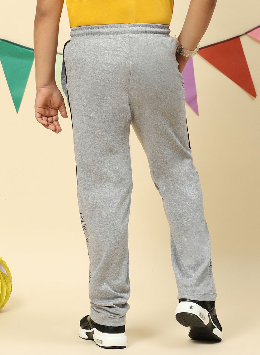 Boys Grey Regular Fit Lower