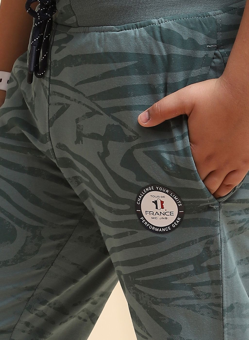 Boys Green Regular Fit Lower