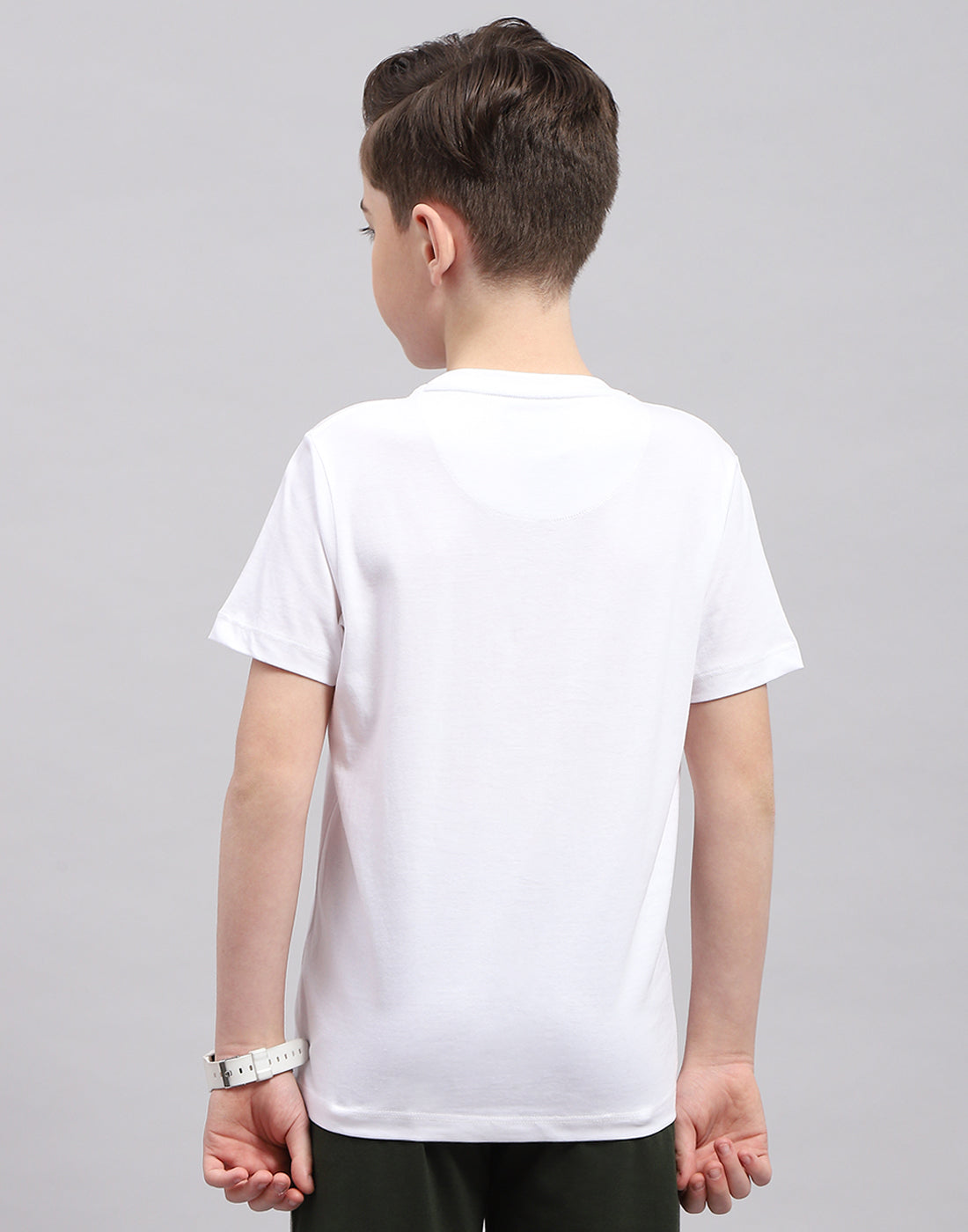 Boys Red & White Printed Round Neck Half Sleeve T-Shirt (Pack of 2)