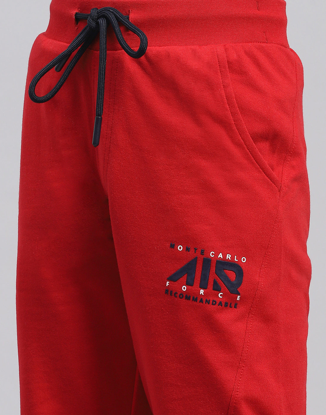 Boys Red Printed Regular Fit Capri