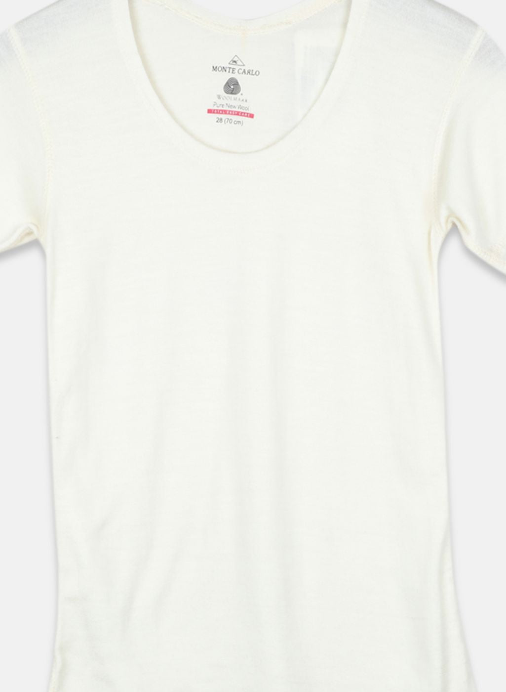 Boys Cream Solid Thermal Vest