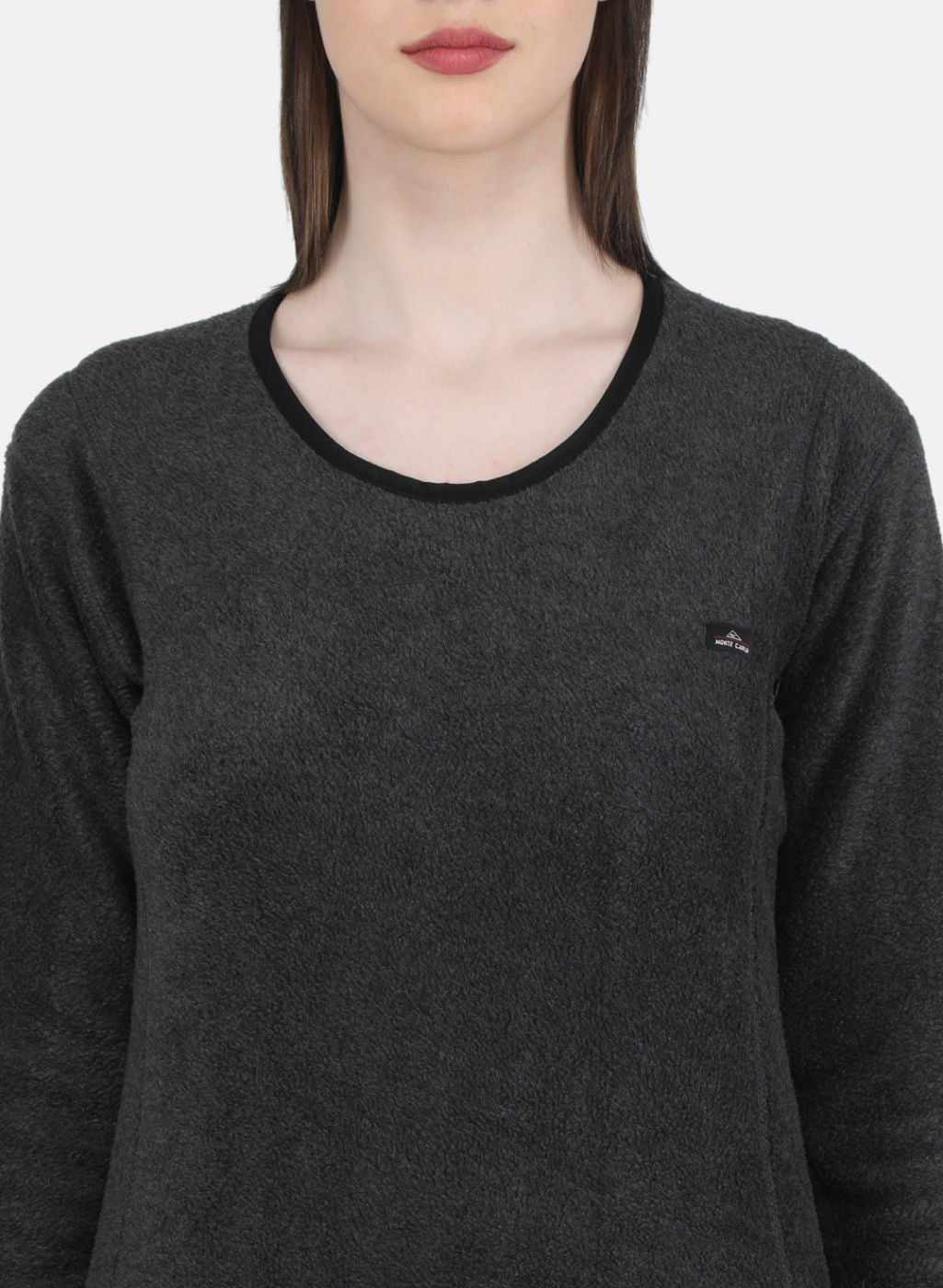 Women Grey Self Design Thermal Vest