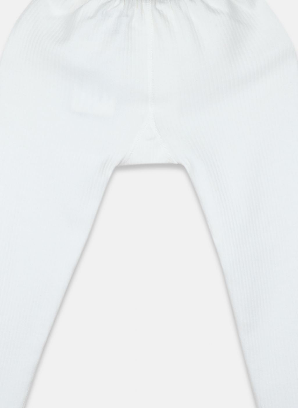 Boys Off White Solid Thermal Lower