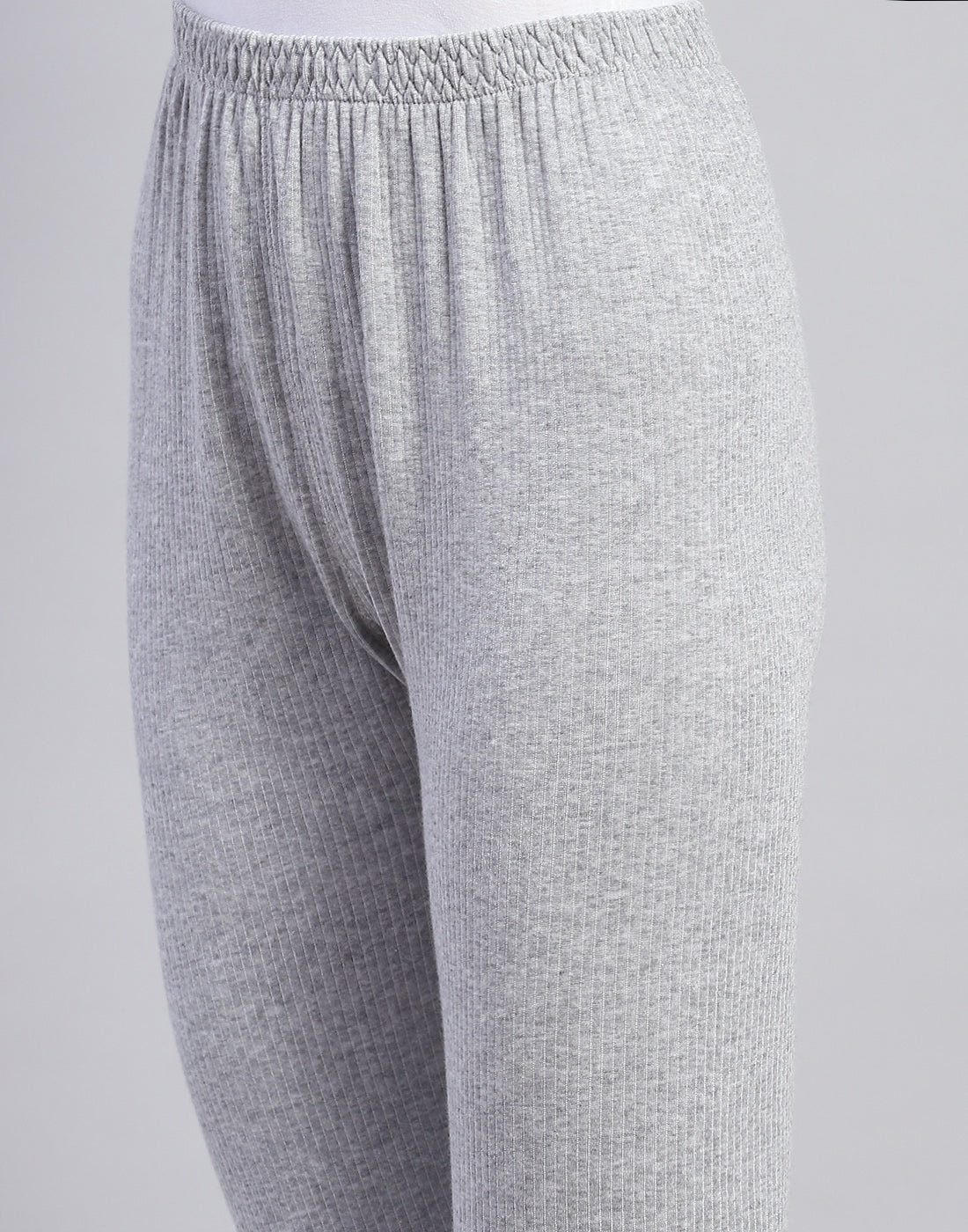 Women Grey Solid Thermal Lower