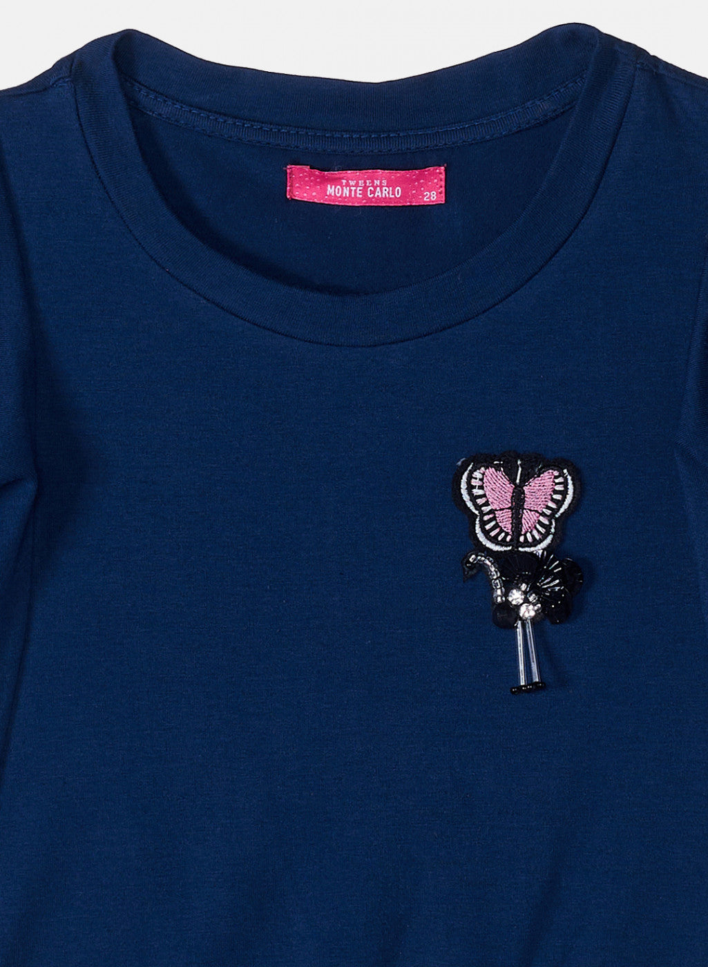 Girls Blue Printed Dress