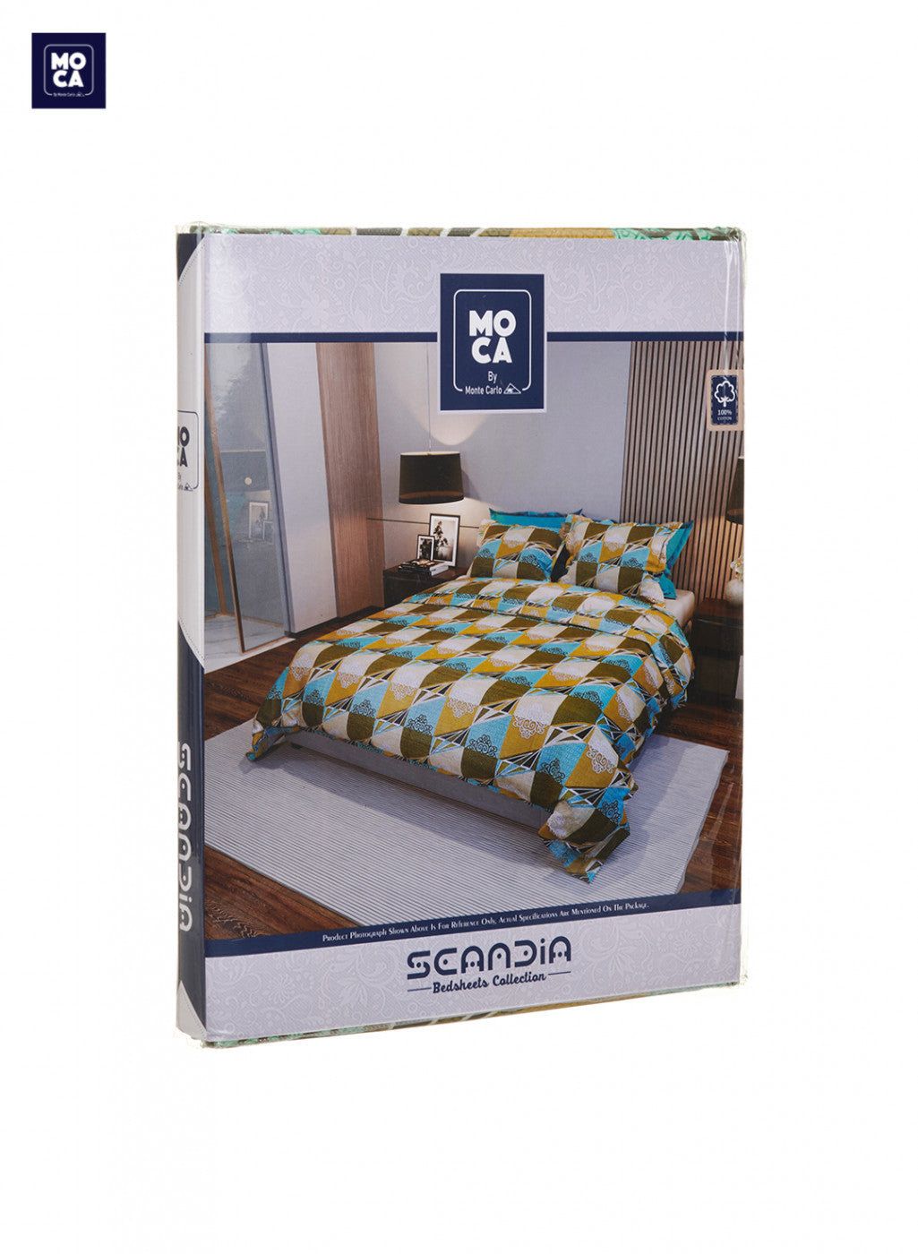 120 TC Cotton Double Bedsheet with 2 Pillow Covers