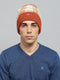Men Rust Self Design Cap