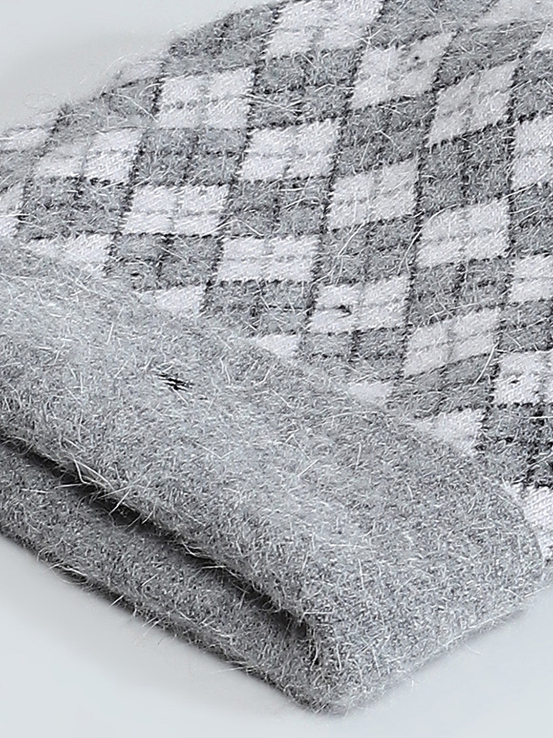 Men Grey Self Design Cap