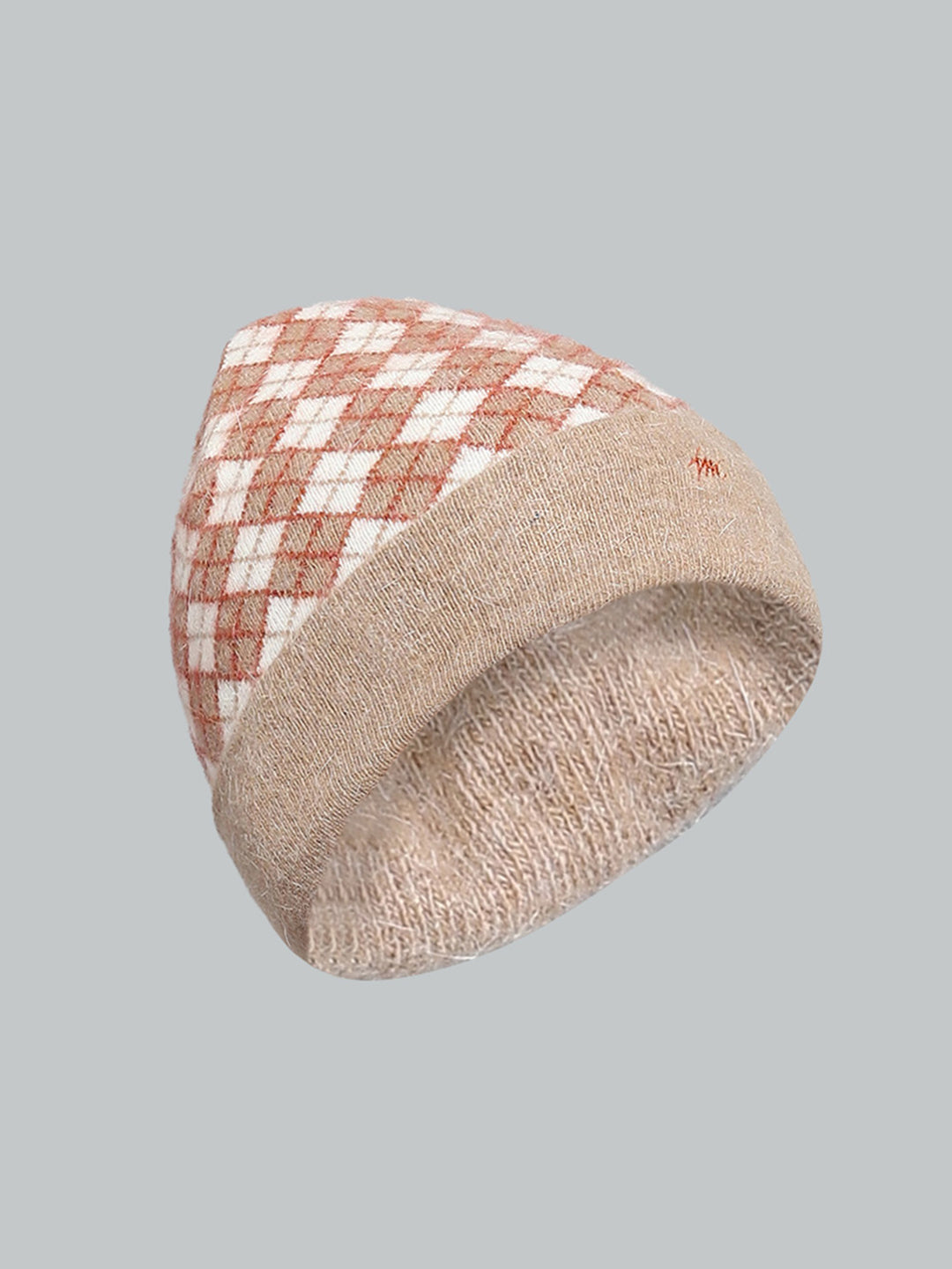 Men Camel Brown Self Design Cap