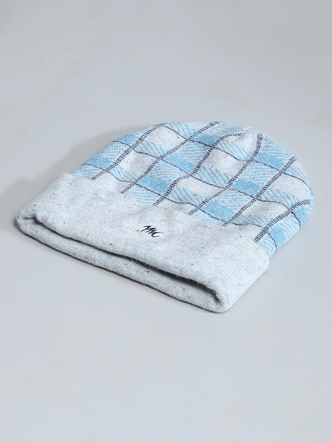 Men Grey Self Design Cap