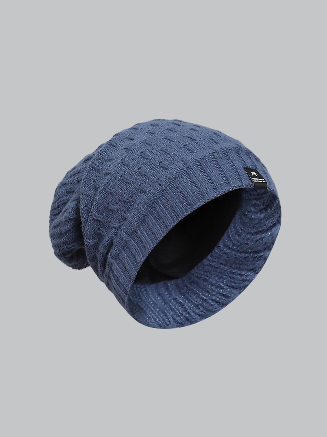 Men Blue Solid Cap