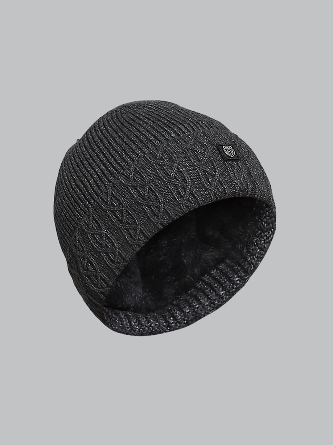 Men Grey Solid Cap