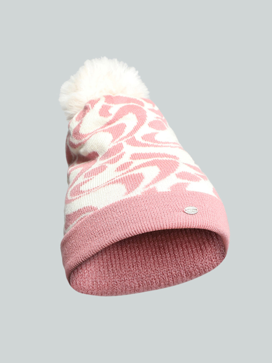 Kids Pink Self Design Cap