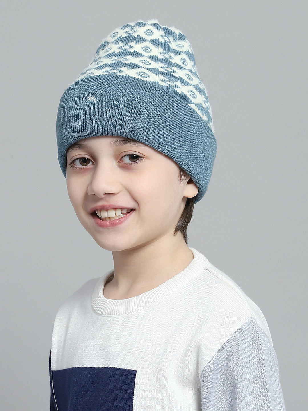 Kids Blue Self Design Cap