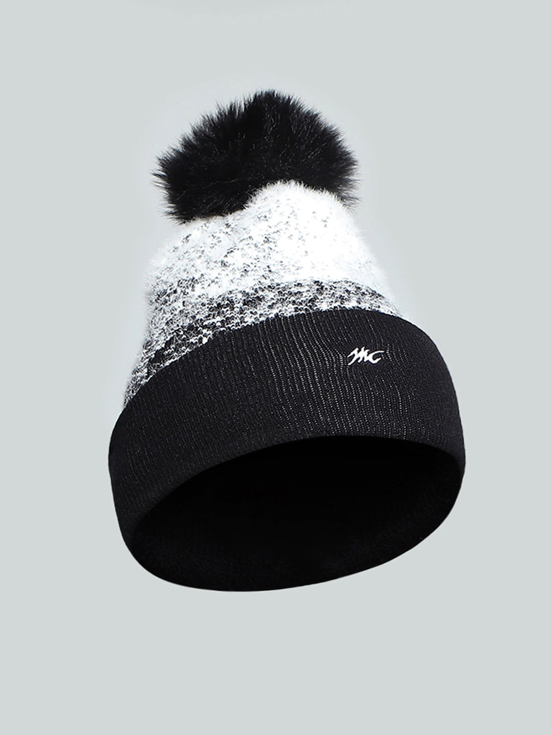 Kids Black Self Design Cap