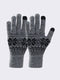Men Grey Self Design Blend Wool Gloves