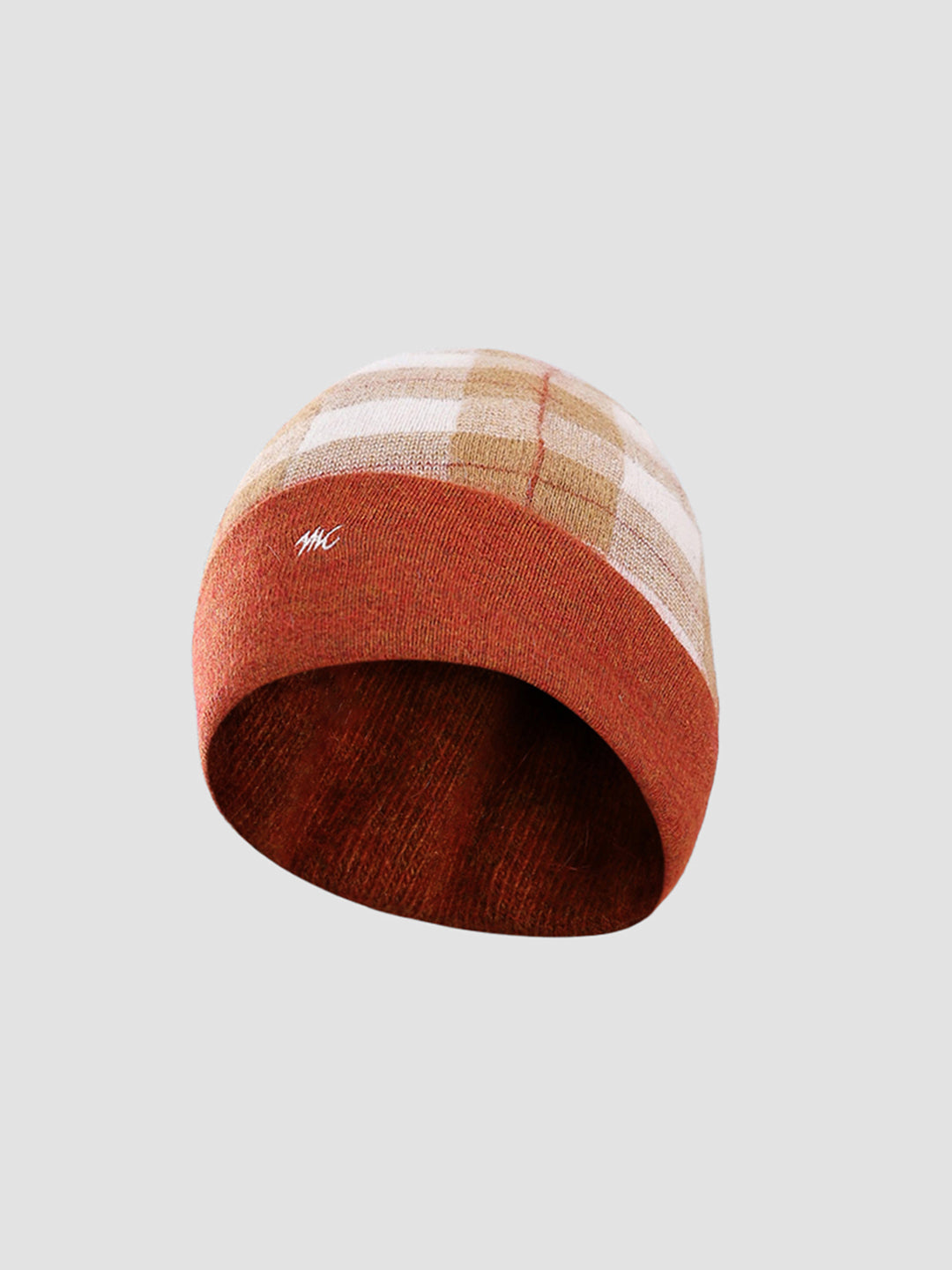 Men Rust Self Design Cap