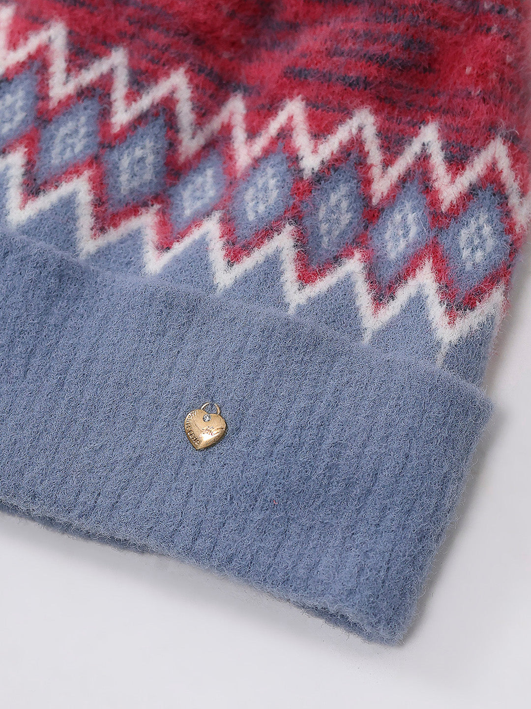 Women Multicolor Self Design Blend Wool Cap