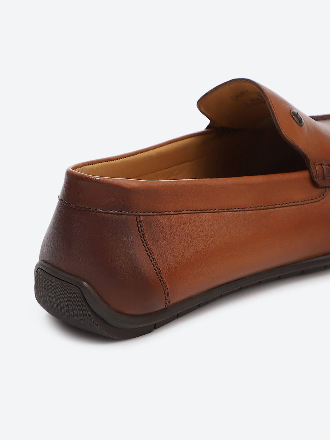 Men Tan Slip on Genuine Leather Loafers