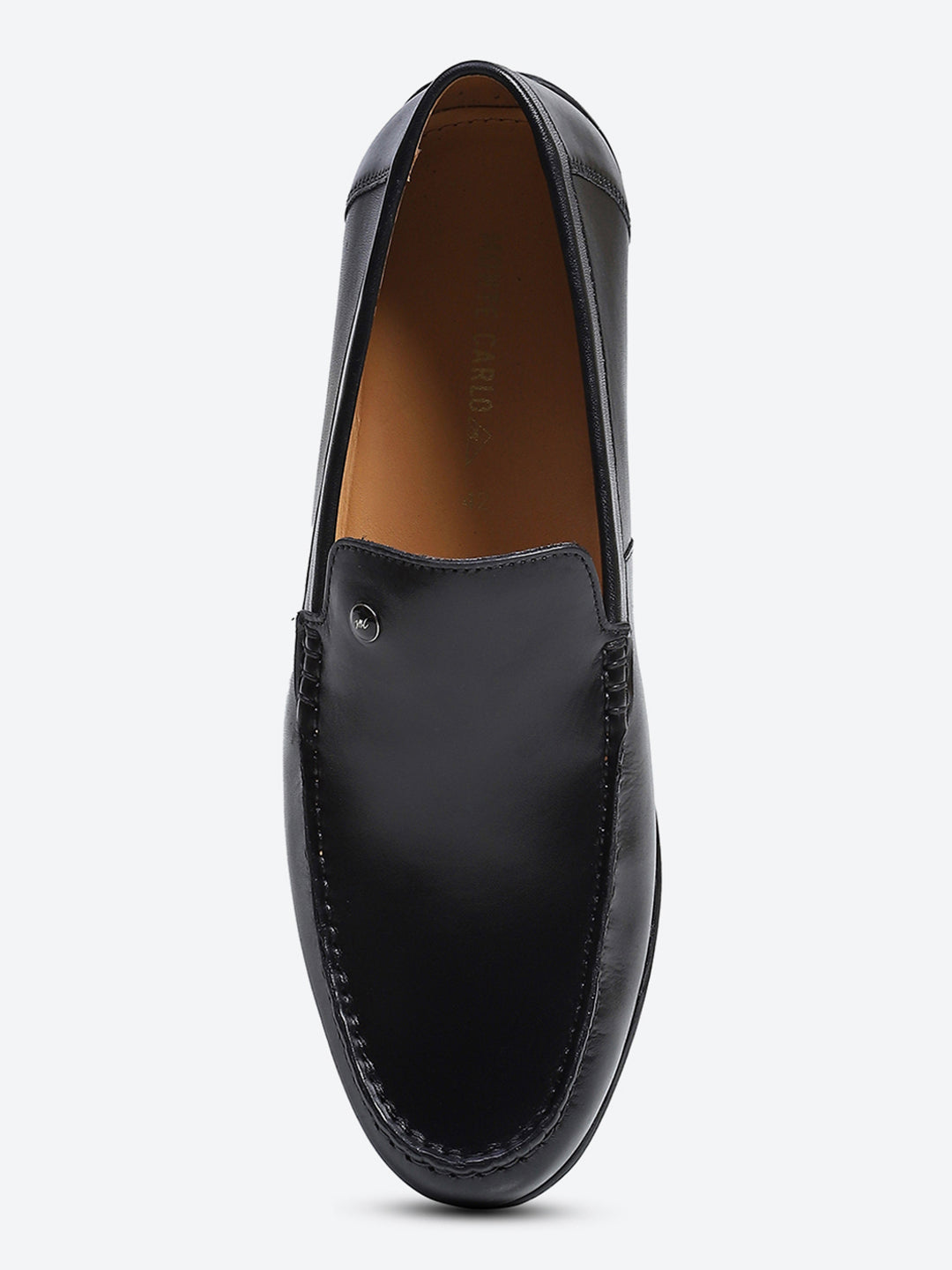 Men Black Slip on Genuine Leather Loafers