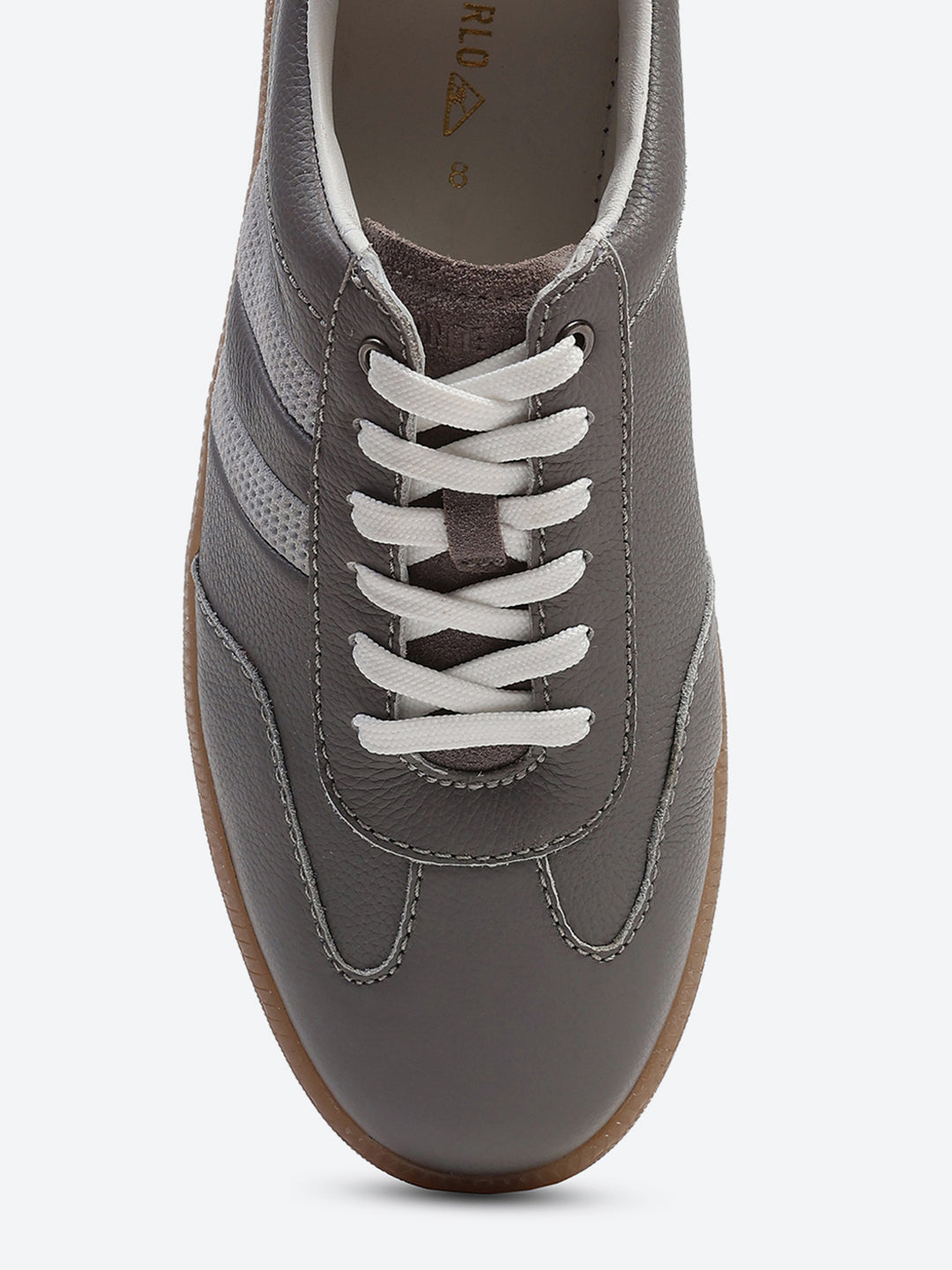 Monte Carlo Grey Smart Lace-Up Casual Sneakers for Men