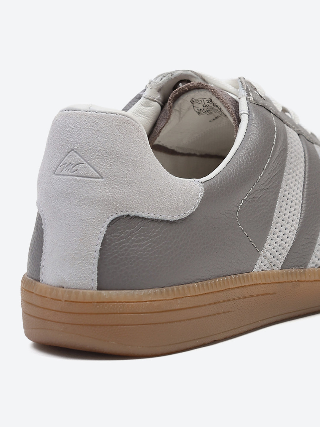 Monte Carlo Grey Smart Lace-Up Casual Sneakers for Men