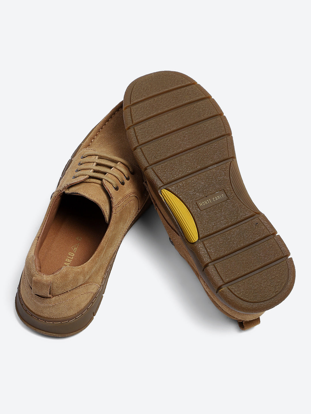 Monte Carlo Tan Moc-Toe | Comfortable Rugged & Everyday Casual Lace Up Style Shoe for Men