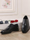Men Black Lace Up Leather Formal Brogues