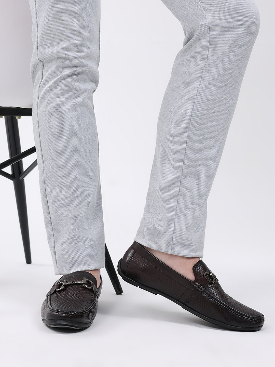 Men Brown Slip on Leather Loafers