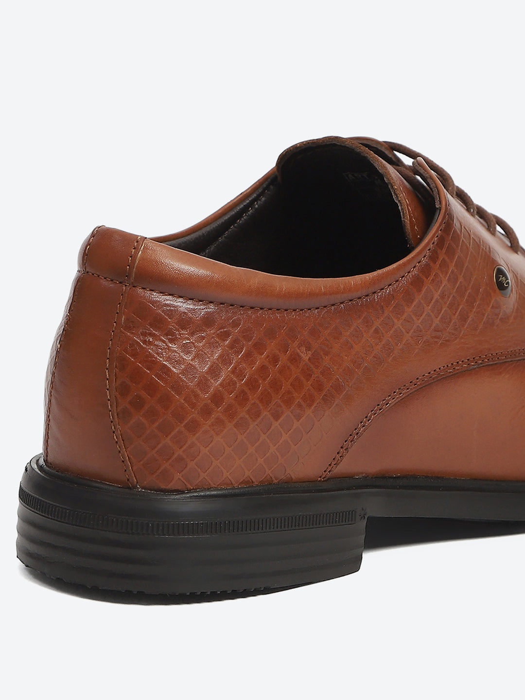 Monte Carlo Tan Polished Finish Formal & Business Lace Up Style Derby Dress Shoes for Men