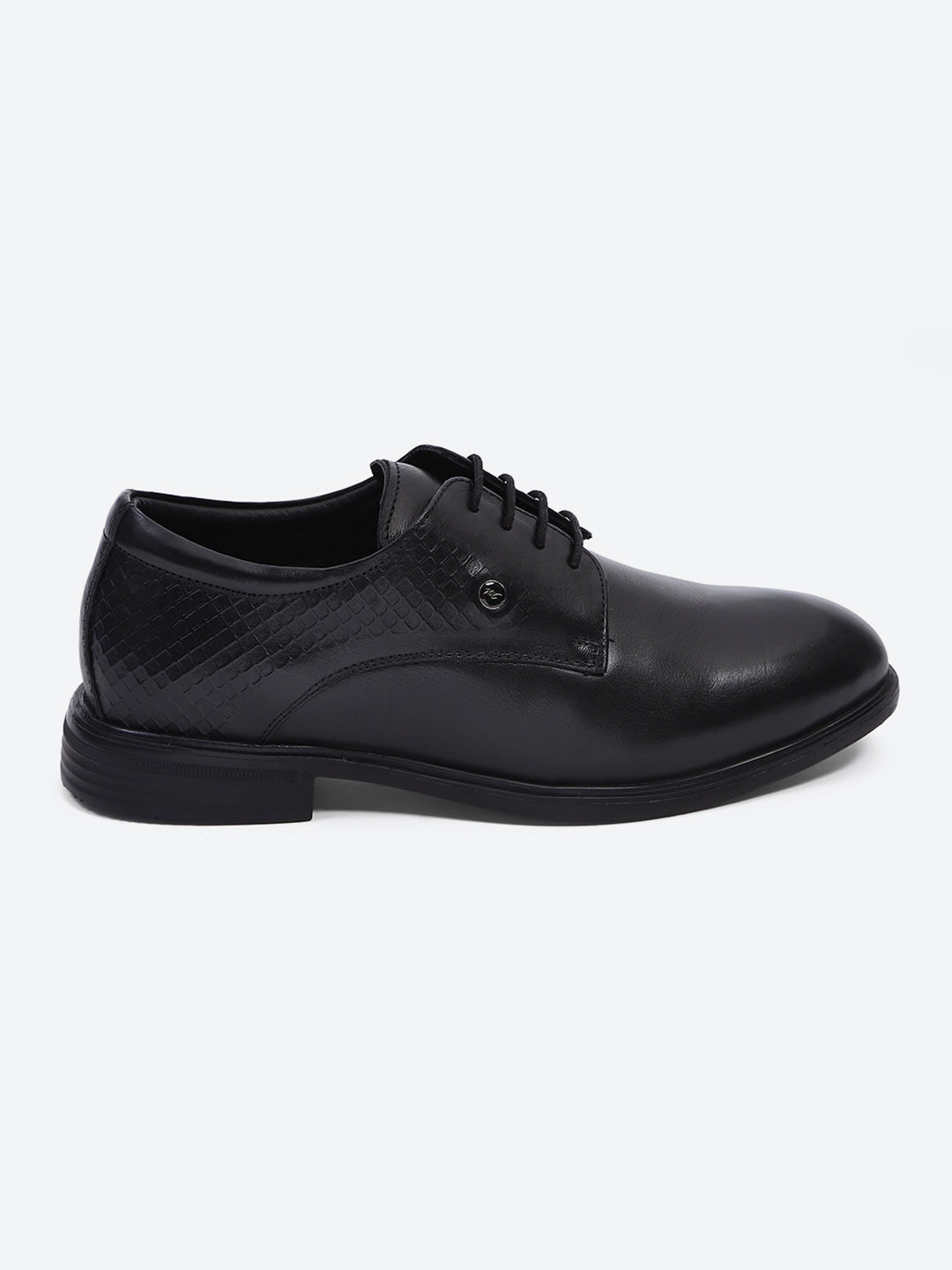 Monte Carlo Black Polished Finish Formal & Business Lace Up Style Derby Dress Shoes for Men