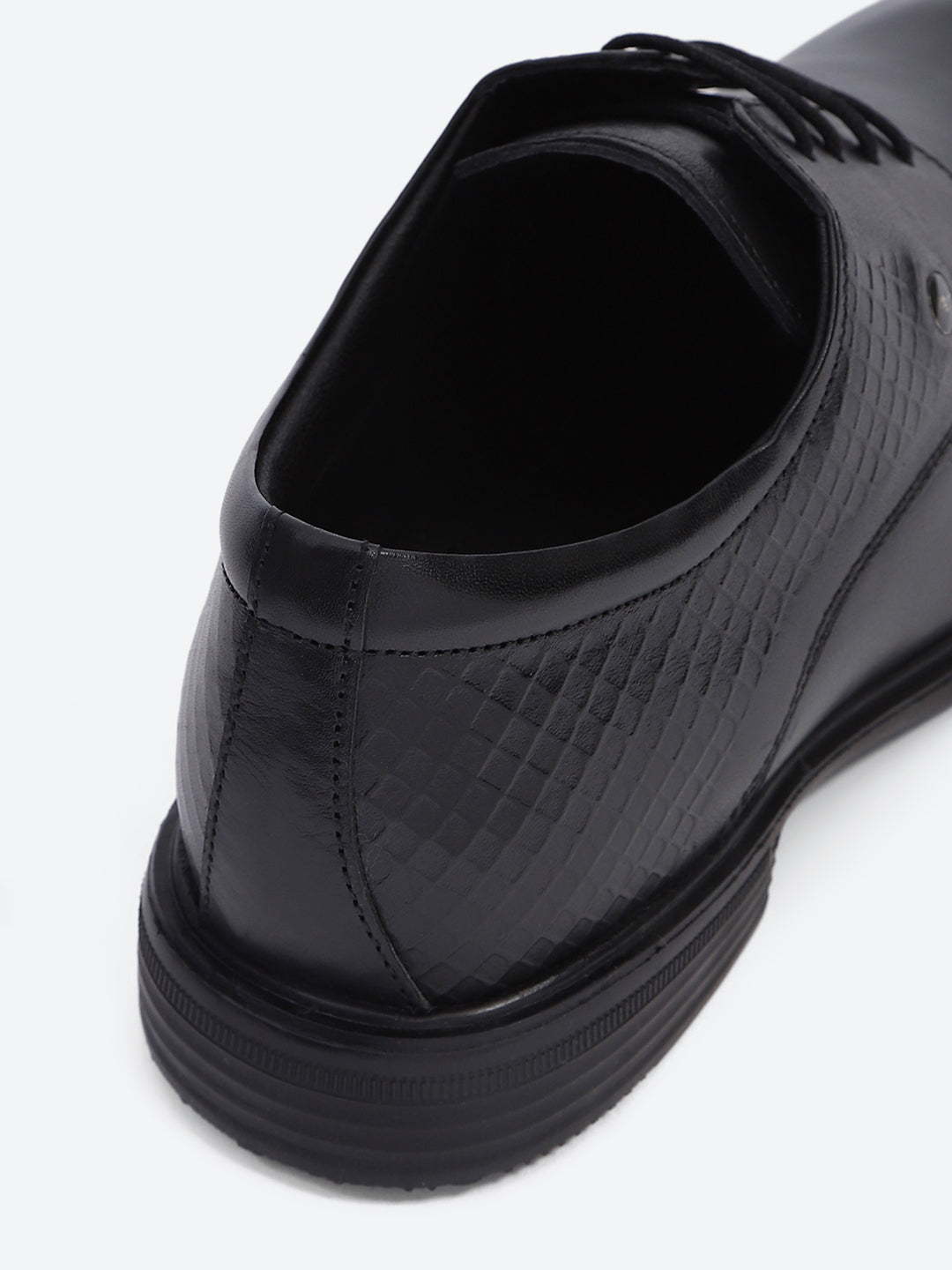 Monte Carlo Black Polished Finish Formal & Business Lace Up Style Derby Dress Shoes for Men