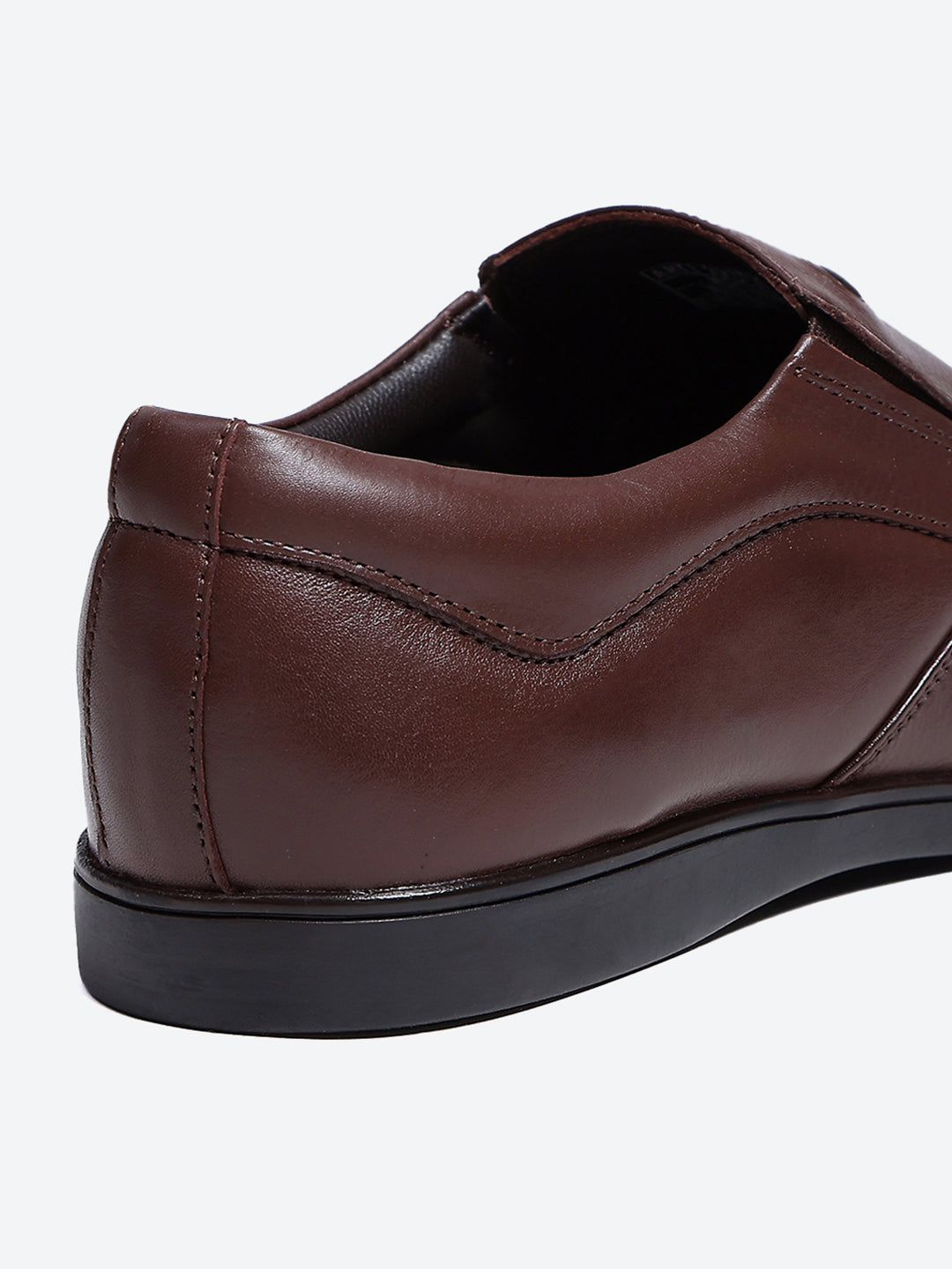 Men Brown Slip on Leather Shoes
