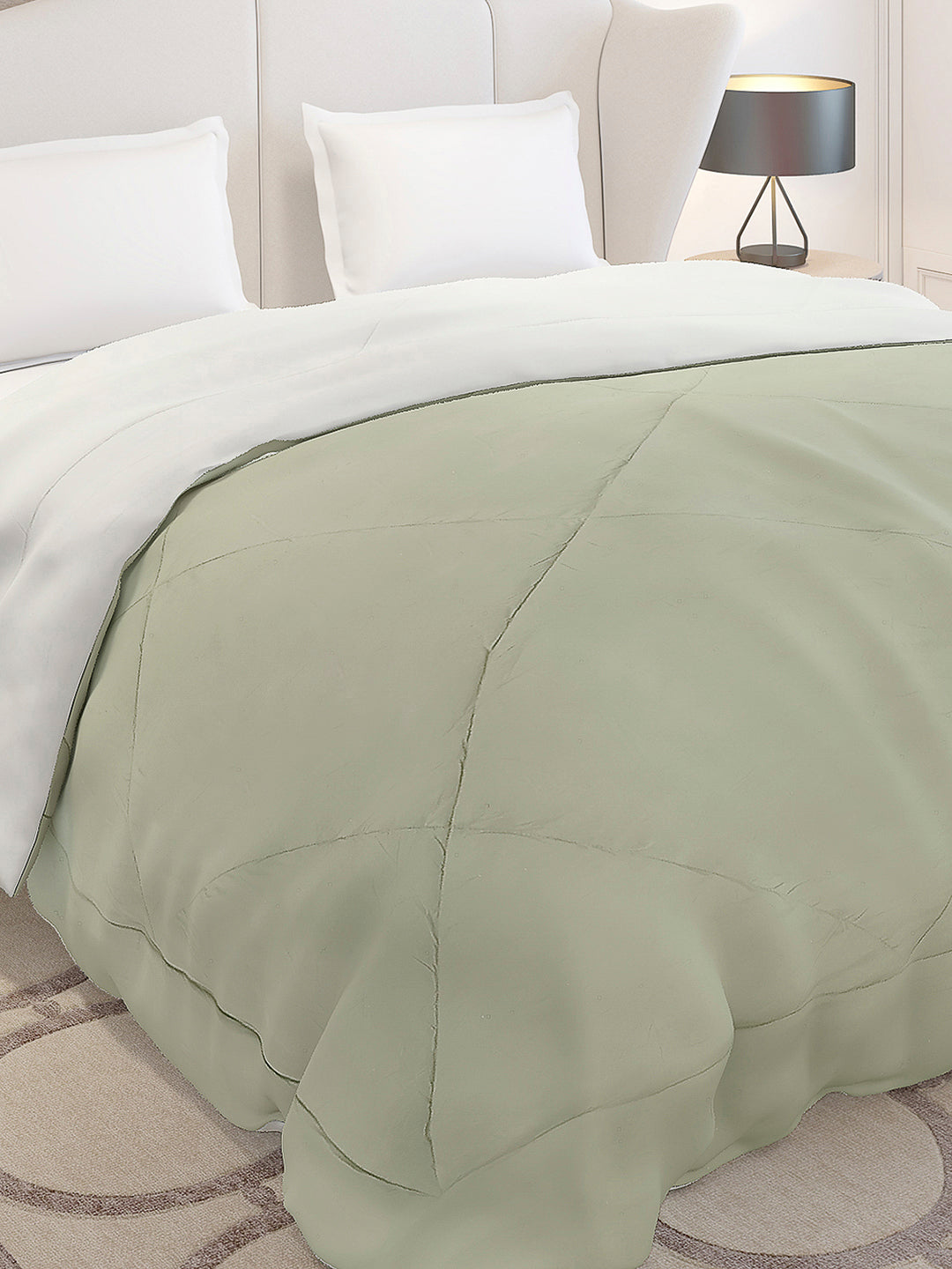 Solid Double Bed 210 GSM Comforter Ava for Mild Winter (Weight 0.9 kg)