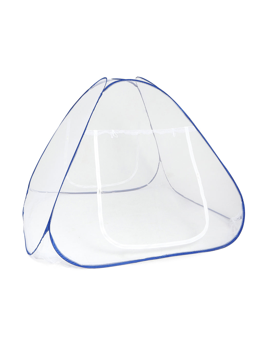 Moca by Monte Carlo Double Bed Polyester Washable Adults Mosquito Net (Blue)